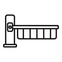 Wifi garage door icon outline vector. Automatic security vector