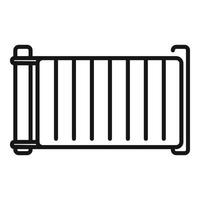 Gate control icon outline vector. House security vector