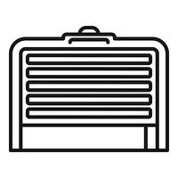 Garage control icon outline vector. Automatic fence vector