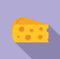 Cheese icon flat vector. Food protein vector