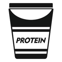 Protein pack icon simple vector. Food vitamin vector