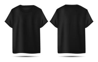 3d negro camiseta Bosquejo vector