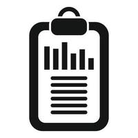 Data clipboard icon simple vector. Digital business vector