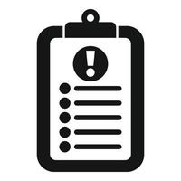 To do list rush job icon simple vector. Office work vector