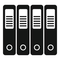 Folder time icon simple vector. Office person vector
