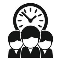 Work group icon simple vector. Rush job vector