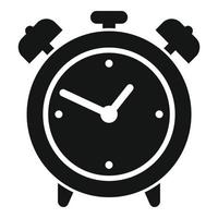 Rush job alarm clock icon simple vector. Business work vector