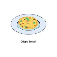 Crispy Bread Vector Isometric Icons. Simple stock illustration stock