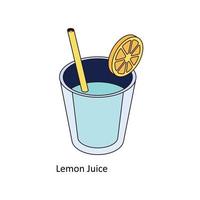 Lemon Juice Vector Isometric Icons. Simple stock illustration stock