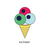 Ice Cream Vector Isometric Icons. Simple stock illustration stock