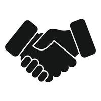 Business handshake icon simple vector. Policy risk vector