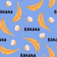 Modern banana flavor seamless pattern vector