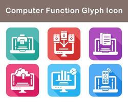 Computer Function Vector Icon Set