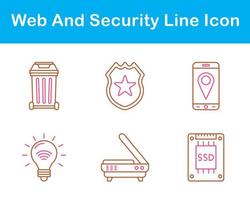 Web And Security Vector Icon Set