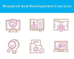 Research And Development Vector Icon Set