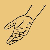 vector de arte de línea de mano