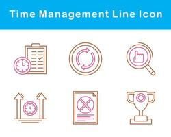 Time Management Vector Icon Set