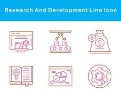 Research And Development Vector Icon Set