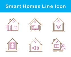 Smart Homes Vector Icon Set