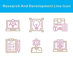 Research And Development Vector Icon Set