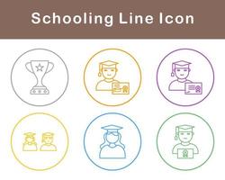 Schooling Vector Icon Set