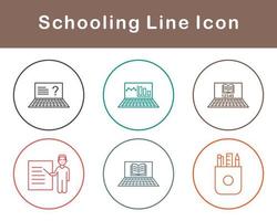 Schooling Vector Icon Set