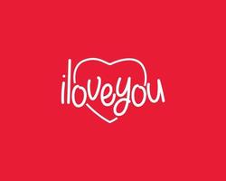 amor letra logo en rojo antecedentes vector eps aislado, mejor usado para enamorado ilustración, diseño pegatina, saludo tarjeta.