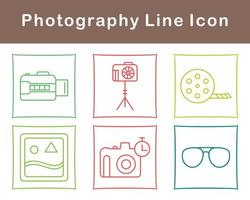 fotografía vector icono conjunto