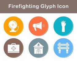 Firefighting Vector Icon Set