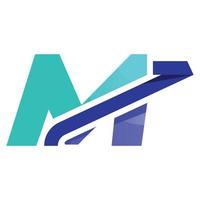 alfabeto metro inversión logo vector