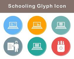 Schooling Vector Icon Set