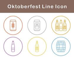 Oktoberfest vector icono conjunto