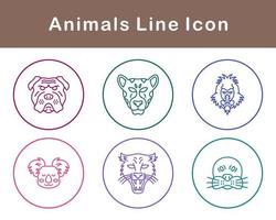 animales vector icono conjunto