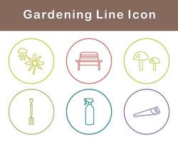 jardinería vector icono conjunto