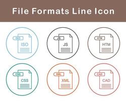 archivo formatos vector icono conjunto