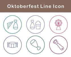 Oktoberfest vector icono conjunto