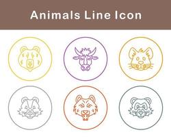 animales vector icono conjunto