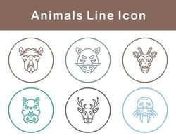 animales vector icono conjunto