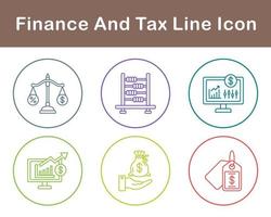 Finance And Tax Vector Icon Set