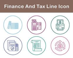 Finance And Tax Vector Icon Set