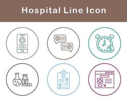 hospital vector icono conjunto