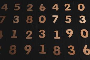 Background of numbers. from zero to nine. Finance data concept. Mathematic. Seamless pattern with numbers. financial crisis concept. Business success. photo