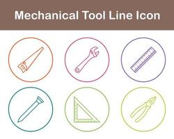 mecánico herramienta vector icono conjunto