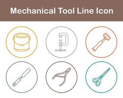 mecánico herramienta vector icono conjunto