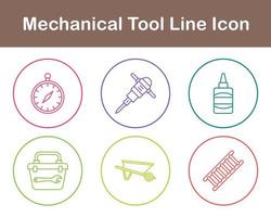 mecánico herramienta vector icono conjunto