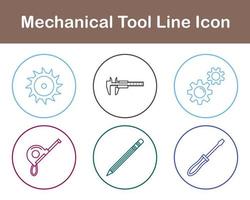 mecánico herramienta vector icono conjunto