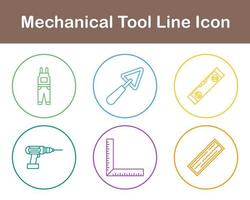 Mechanical Tool Vector Icon Set