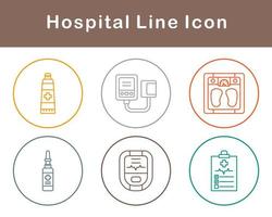 hospital vector icono conjunto