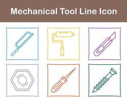 mecánico herramienta vector icono conjunto