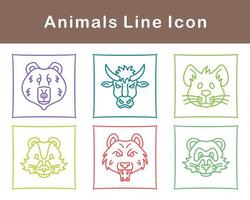 animales vector icono conjunto